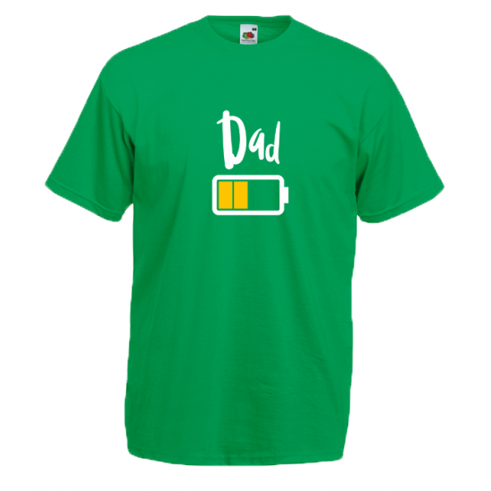Dad Battery T-Shirt with print
