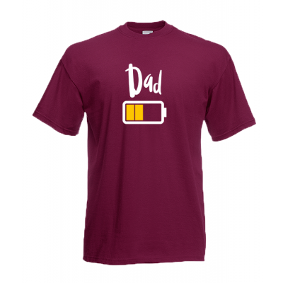 Dad Battery T-Shirt με στάμπα