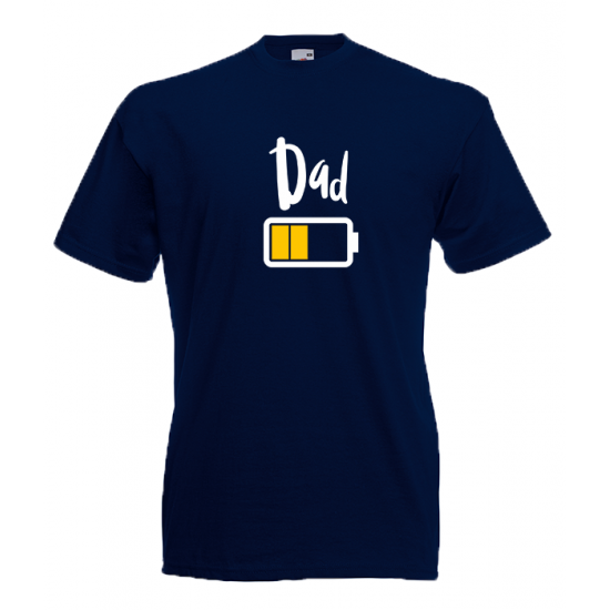 Dad Battery T-Shirt with print