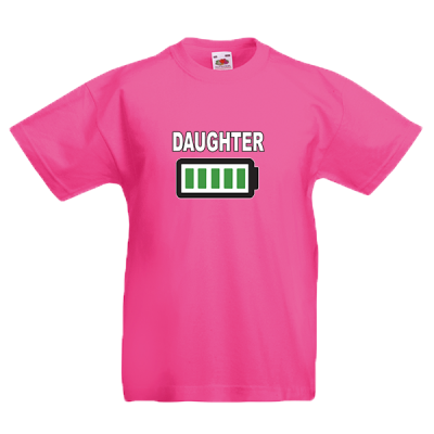 Daughter Battery Kids T-Shirt with print