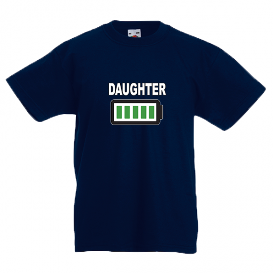 Daughter Battery Kids T-Shirt with print