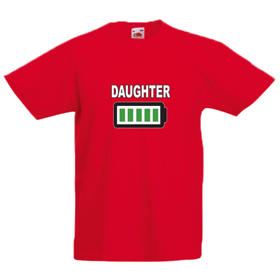 Daughter Battery Kids T-Shirt with print