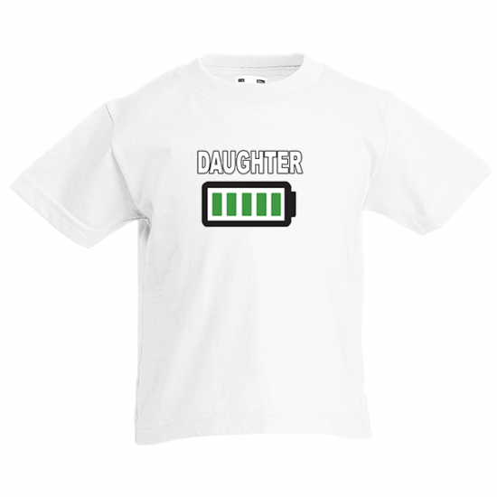 Daughter Battery Kids T-Shirt with print
