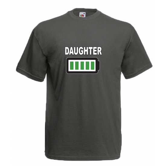 Daughter Battery T-Shirt with print