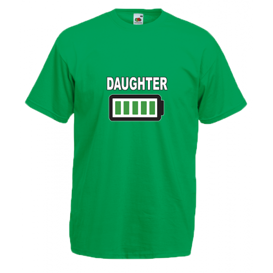 Daughter Battery T-Shirt with print