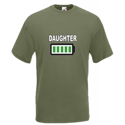Daughter Battery T-Shirt with print