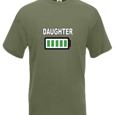Daughter Battery T-Shirt with print