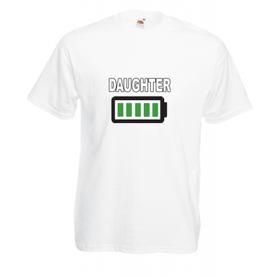 Daughter Battery T-Shirt with print