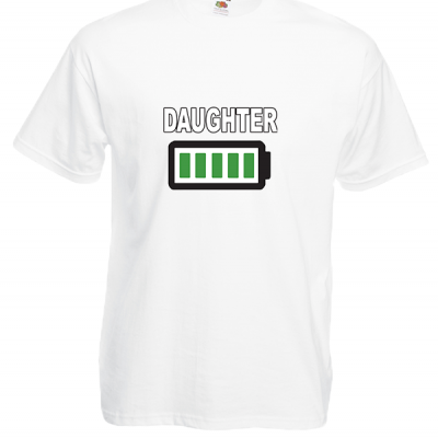 Daughter Battery T-Shirt with print
