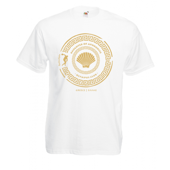 Daughter Of Aphrodite Gold T-Shirt with print