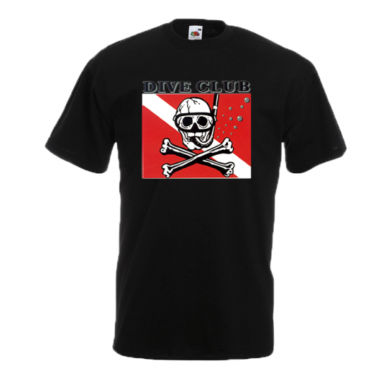 Dive Club T-shirt με στάμπα 
