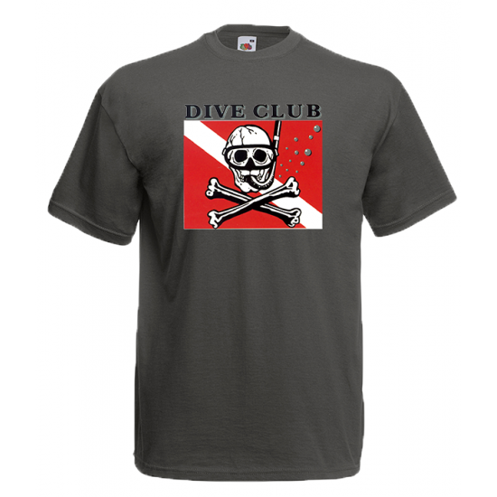 Dive Club T-shirt με στάμπα 