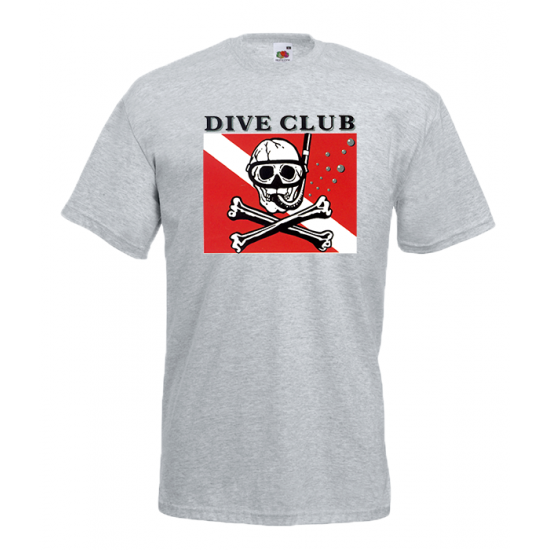 Dive Club T-shirt με στάμπα 