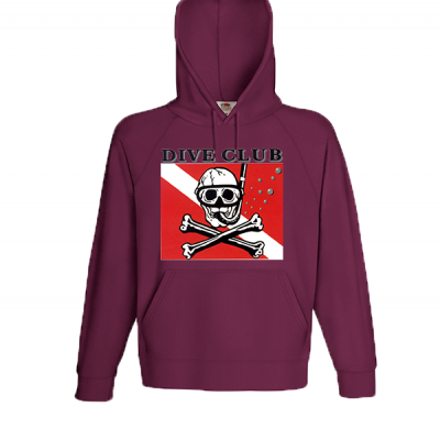 Dive Club Hooded Sweatshirt with print