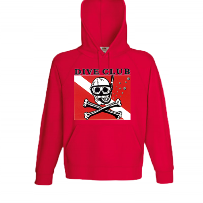Dive Club Hooded Sweatshirt with print