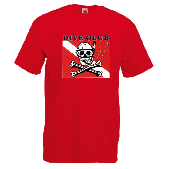 Dive Club T-shirt με στάμπα 