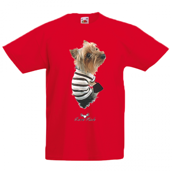 T-Shirt with print Dog Kids-3450