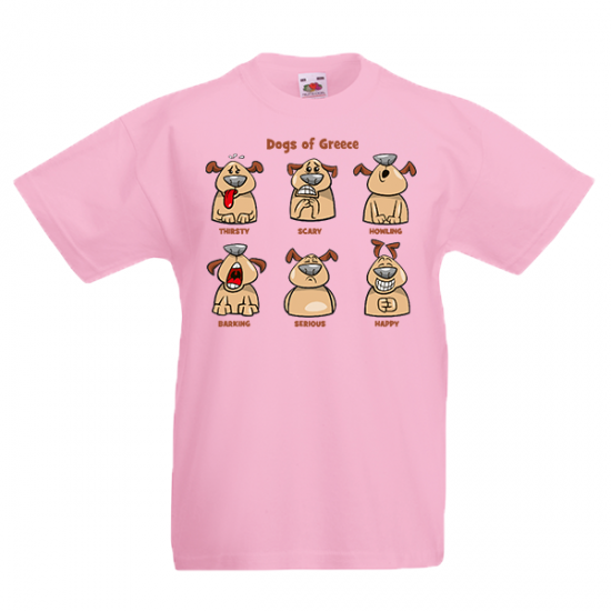 T-Shirt with print Dogs Of Greece-A4003