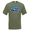 Donkey Greek Flag T-Shirt with print