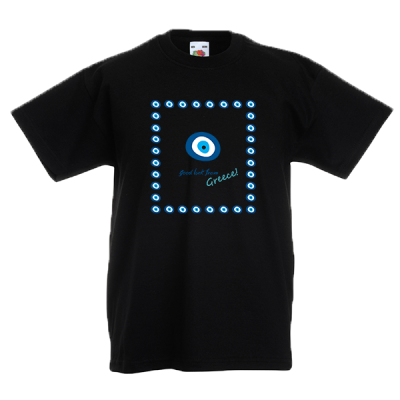 Evil Eye Square Kids T-shirt με στάμπα