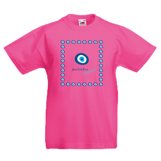 T-Shirt with print Evil Eye Square Kids-631