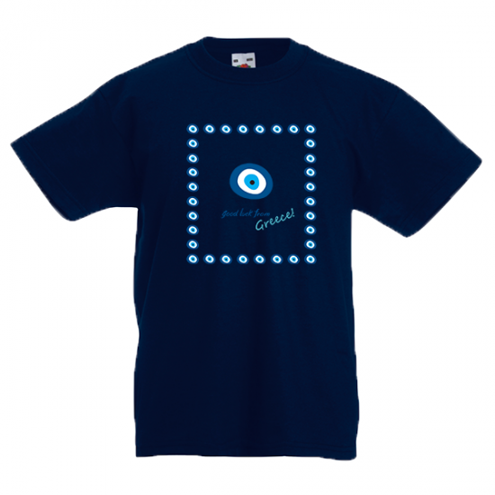 T-Shirt with print Evil Eye Square Kids-631