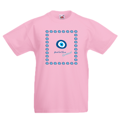 Evil Eye Square Kids T-Shirt with prin