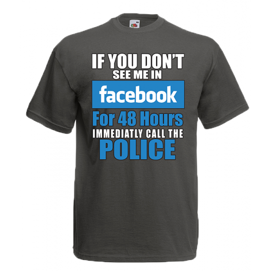 Facebook 48 Hours T-Shirt with print