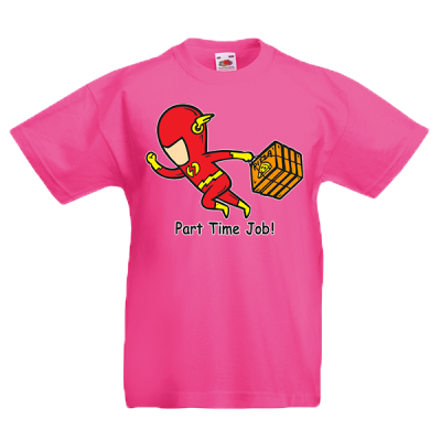 Flas Part Time Job Kids T-shirt με στάμπα 