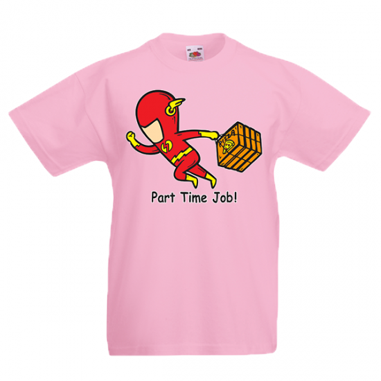 T-shirt με στάμπα Flas Part Time Job-3692