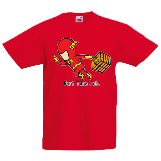T-Shirt with print Flas Part Time Job-3692