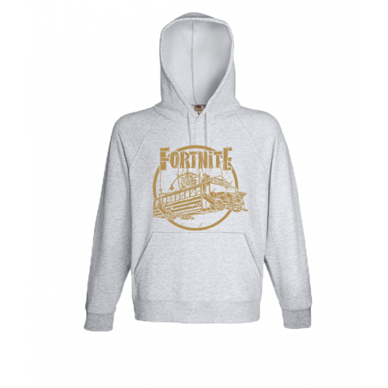 Φούτερ με στάμπα Fortnite Battle Bus Gold-FBBGH