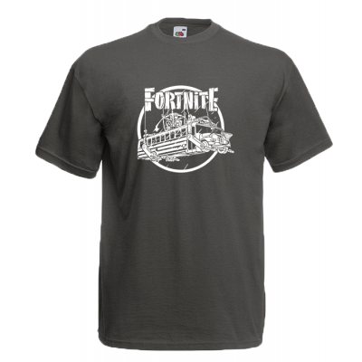 Fortnite Battle Bus White T-Shirt με στάμπα