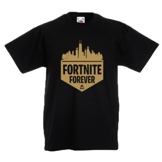 Fortnite Forever Gold Kids T-Shirt with print