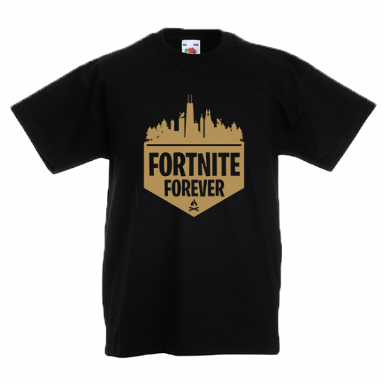 Fortnite Forever Gold Kids T-shirt με στάμπα