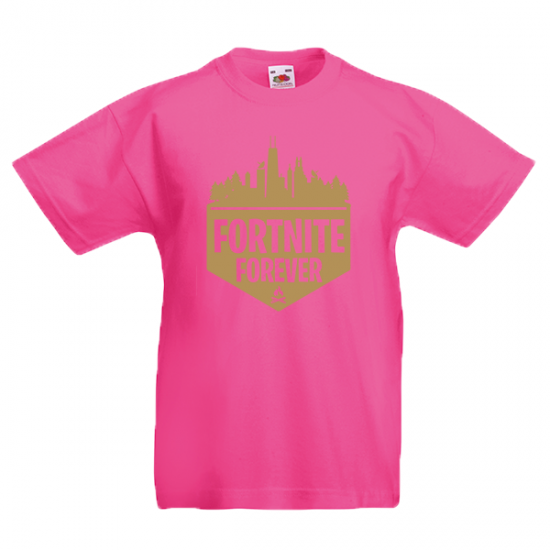 Fortnite Forever Gold Kids T-Shirt with print
