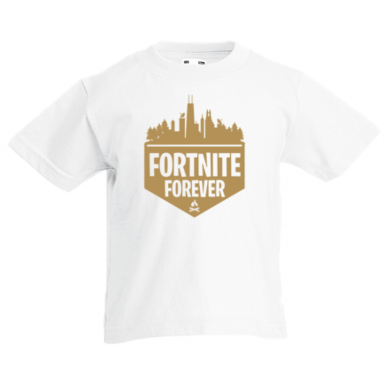 Fortnite Forever Gold Kids T-Shirt with print