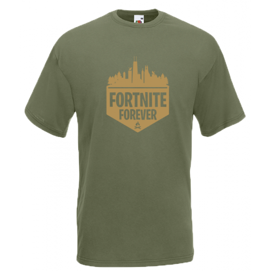 Fortnite Forever Gold T-Shirt with print