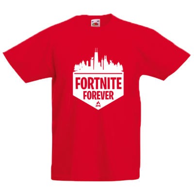 Fortnite Forever White Kids T-shirt με στάμπα