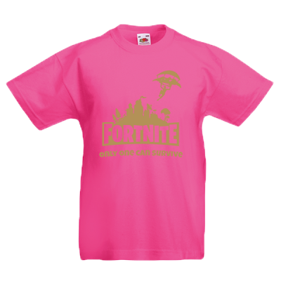 Fortnite Skydiver Gold Kids T-Shirt with print