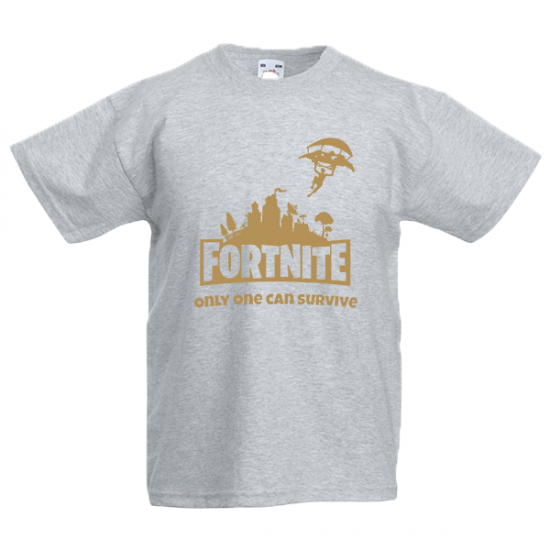 Fortnite Skydiver Gold Kids T-shirt με στάμπα