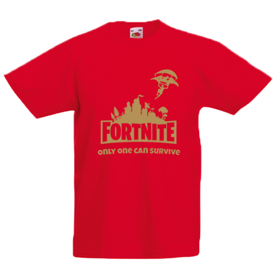 Fortnite Skydiver Gold Kids T-Shirt with print