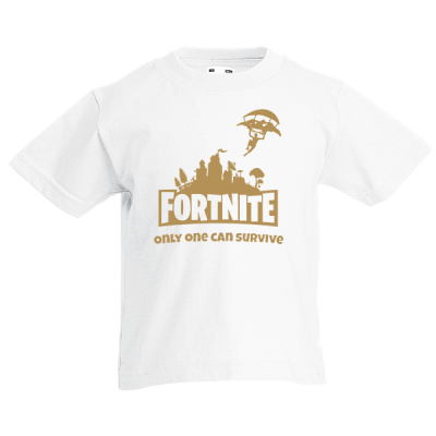 Fortnite Skydiver Gold Kids T-Shirt with print