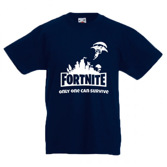 Fortnite Skydiver White Kids T-shirt με στάμπα