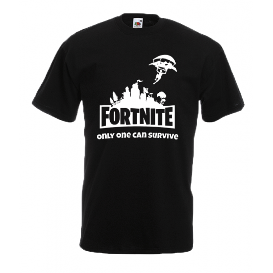 T-Shirt with print Fortnite Skydiver White-FSW