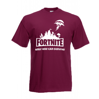 T-Shirt with print Fortnite Skydiver White