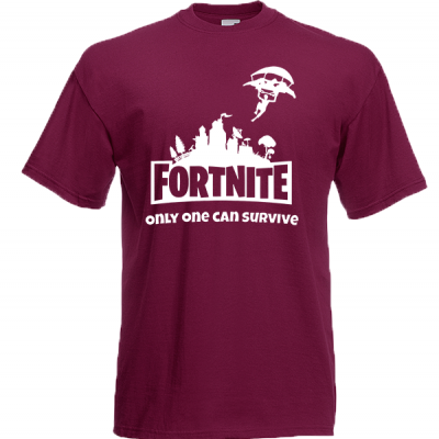 T-Shirt with print Fortnite Skydiver White