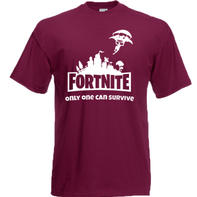 T-shirt με στάμπα Fortnite Skydiver White