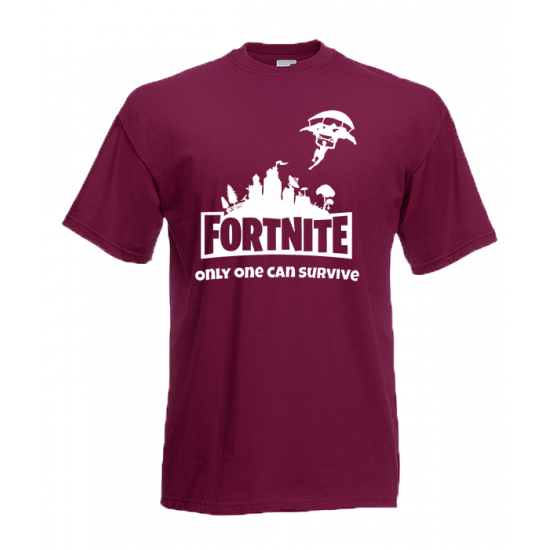 T-Shirt with print Fortnite Skydiver White-FSW