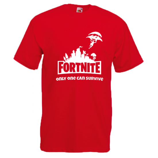 T-Shirt with print Fortnite Skydiver White-FSW